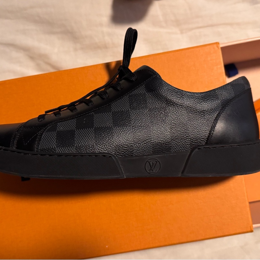 Louis Vuitton Black Checkered Men's Sneakers